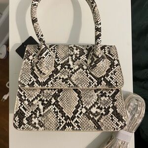 Snakeskin Patterned Women's Bag